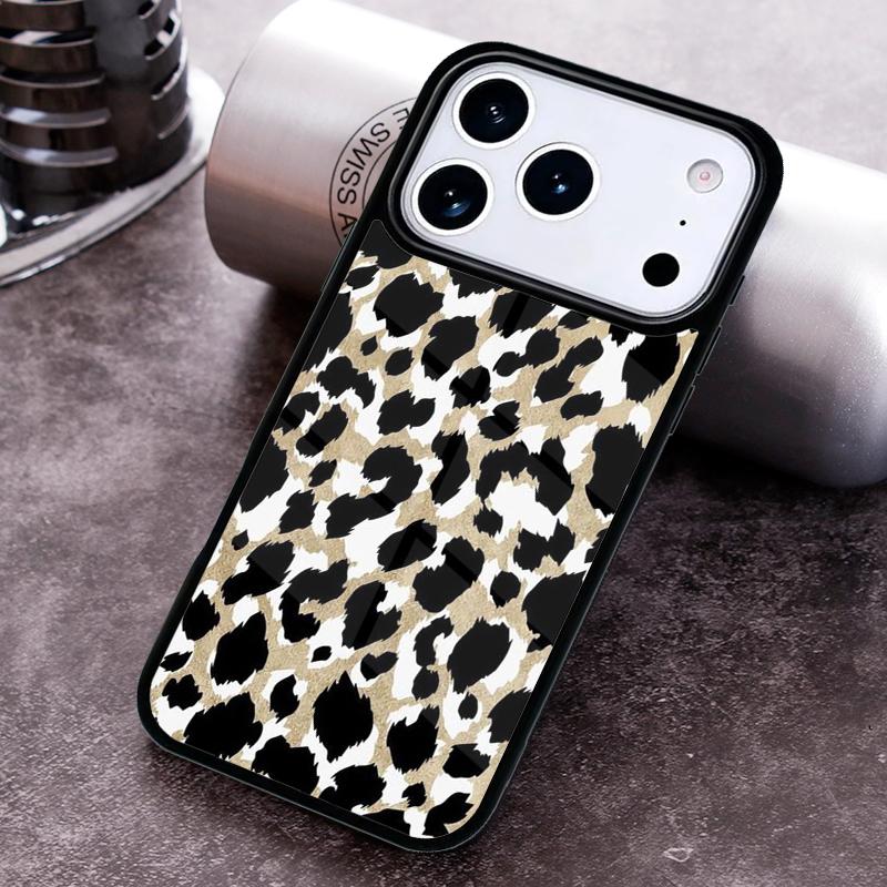 

Leopard print Pattern Tiger Phone Case for iPhone 17 16 15 Pro Max Air 14 13 12 11 Plus Shockproof Capa Cover iPhone 16