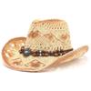 with Vintage Decorative Bands Beach Sun Hat Wide Brim Western Cowgirl Hat Cowboy Hat  for Holiday