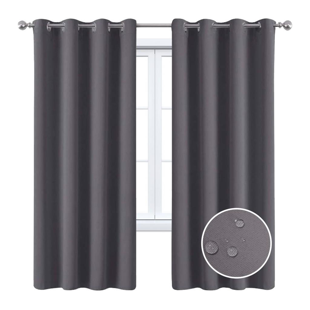 Solid Color Curtains With Insulation And Shading Design For Daily Household Use