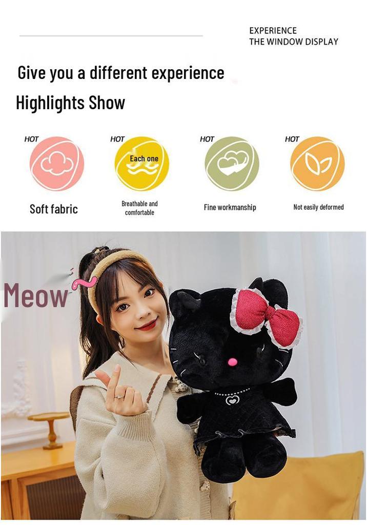 Angel & Devil Cat Plush Doll - Cute Birthday Gift for Girls