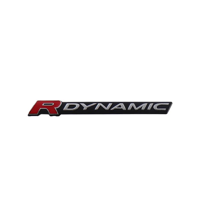 3D Car Styling R DYNAMIC RDYNAMIC for car Hood Fender trunk Rear Bonnet Nameplate Decal Emblem Badge Sticker