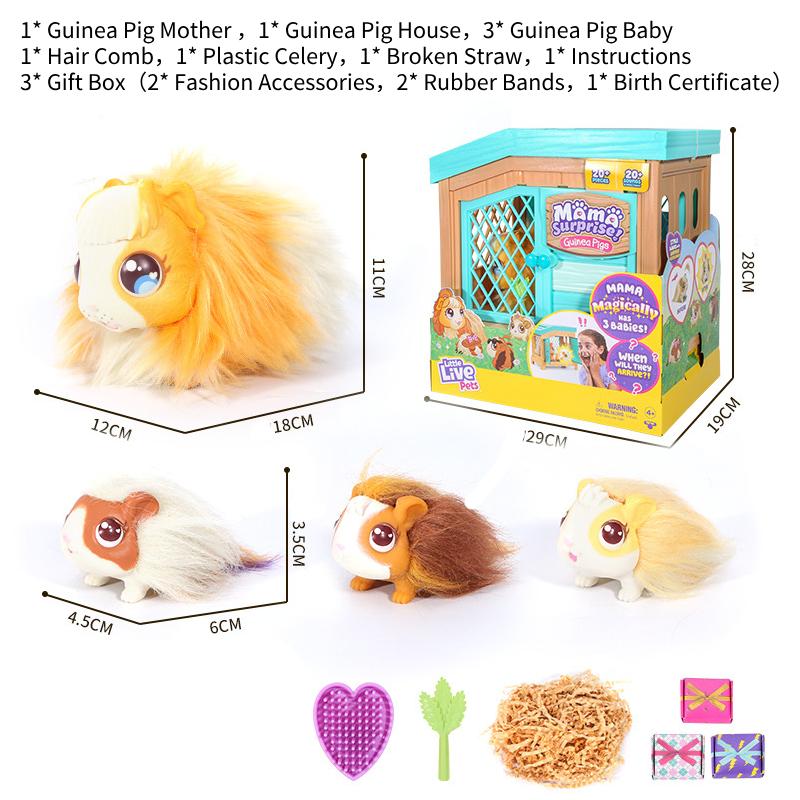 

Домашние животные Живая Маленькая Мама Сюрприз Клетка для морской свинки Игрушка для взаимодействия Подарок Дети