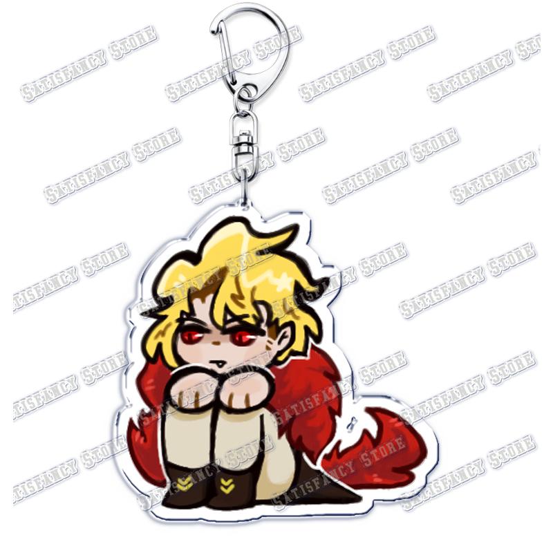 

HOT Horror Video Game Keychains for Accessories Bag Yi Sang Faust Dante Project Moon Don Quixote Keyrings Jewelry Fans Gift