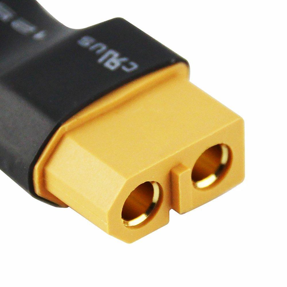 FLY RC 4pcslot Male XT30 to Female XT60 Plug Adapter Converter Wireless Adapter for Compact Lights (for Turnkey Drone FPV)