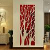 DIY Wall Sticker Mirror Tree Decals Self-adhesive Acrylic Art Wall Tile Sticker Decor 3D Wall Stickers TV Background Decoration