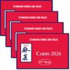 Karta Mahjong 2026 Oficjalna Rewizja – Karty do Mahjonga Amerykańskiego z Dużym Drukiem 2026,