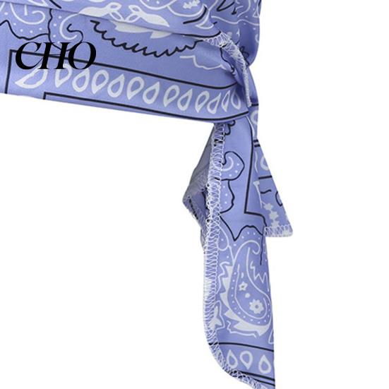 Hiking Headband Paisley Cooling Headscarf Cap Set, Sweat Wicking Adjustable Elastic Strap Bandana Straps Fit Breathable Hand Washable Headwrap Hat