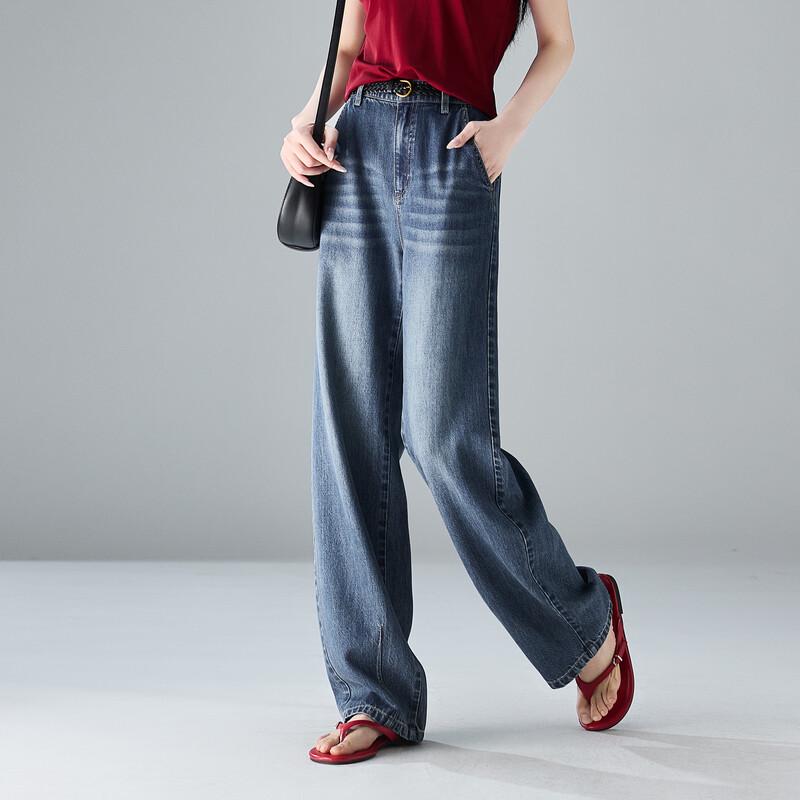 SOFSIL Women s Summer Wide-Leg Denim Jeans 29/XL