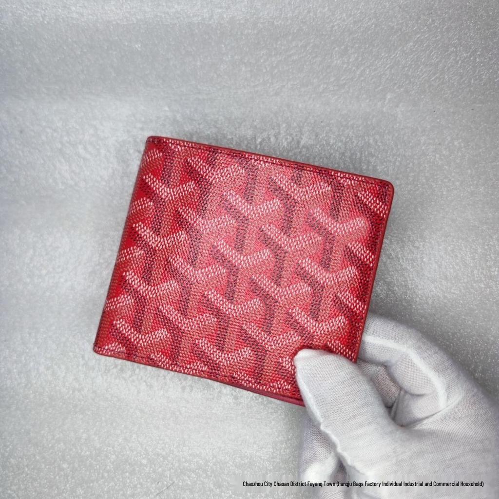 2025 Trendy Dogtooth Wallet: Goyard Style, Multi-Card Slots, Versatile European & American Fashion Accessory.