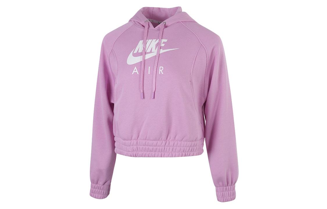 Nike Sweatshirts Women s Pink Hooded Moderate Regular CU6562-680 L