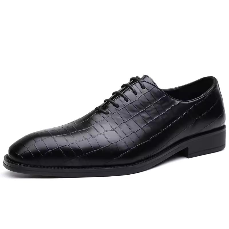 Luksusowe Męskie Skórzane Buty Retro Rzeźbione Sznurowane Brogsy Oksfordy Ślubne Męskie Buty Wizytowe Męskie Formalne Biznesowe Buty Biurowe dla Gentlemana