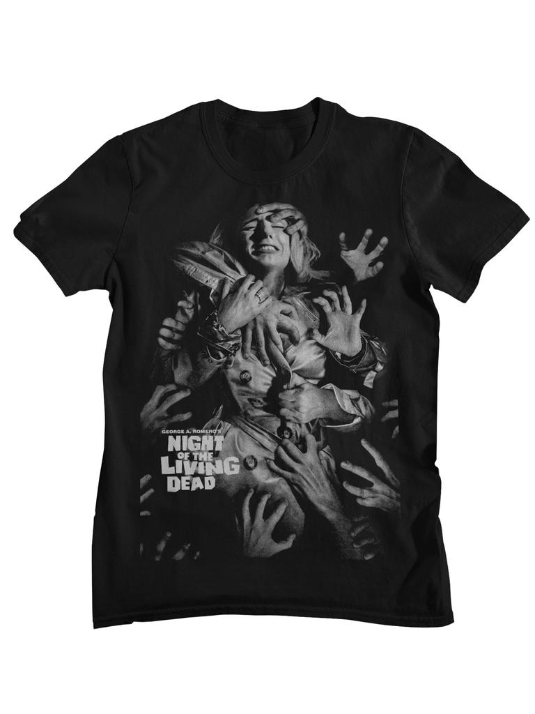 Night Of The Living Dead Retro Zombie Horror Movie Graphic TShirt Unisex Women Casual Cotton Streetwear Tops