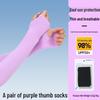 Unisex UV Protection Ice Silk Arm Sleeves - Breathable, High Elastic for Summer Sports & Cycling