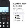 Bisofice Expandable Cordless Phone System with 3 Lines Display Caller ID Support 5 Handsets Connection 50 Phone Book