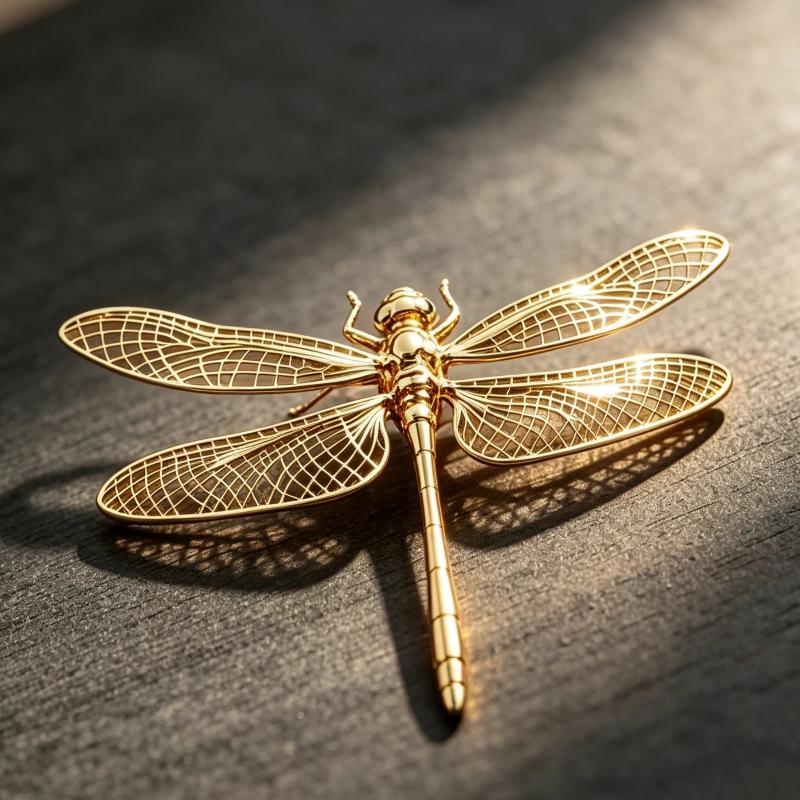 1 Stück Antikstil Miniatur Libellenfigur Spielzeug Simulation Insekt Libellen-Ornament Legierung Handgefertigt Libelle Tee-Haustier Dekoration