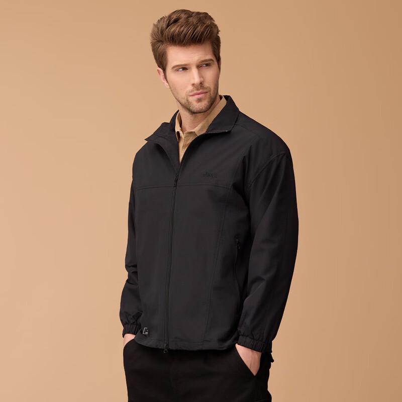 Jeep Men's Stand Collar Casual Sports Jacket