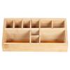 Bamboo Organizer Box Cosmetic Container Makeup Accessories