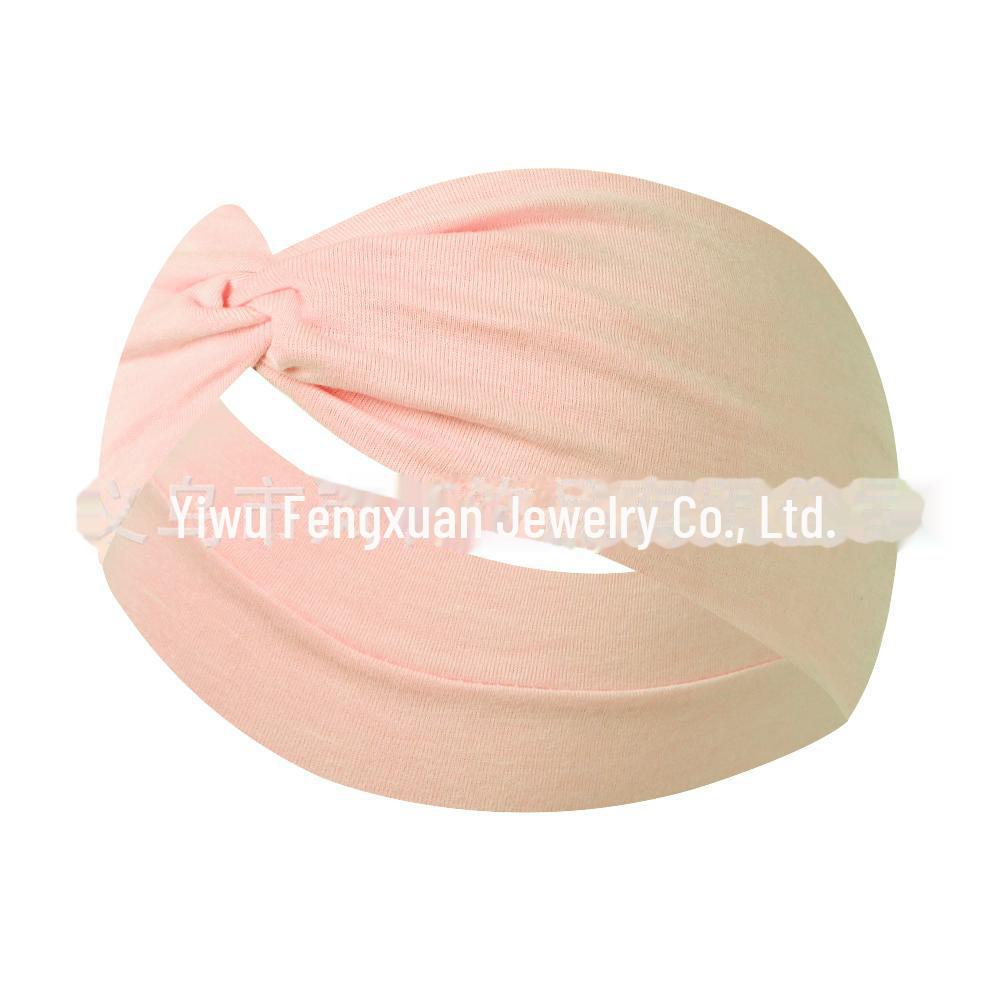 "Non-Slip Elastic Yoga Headband - Wide, Candy Colors, Sweat-Absorbent for Running & Exercise"