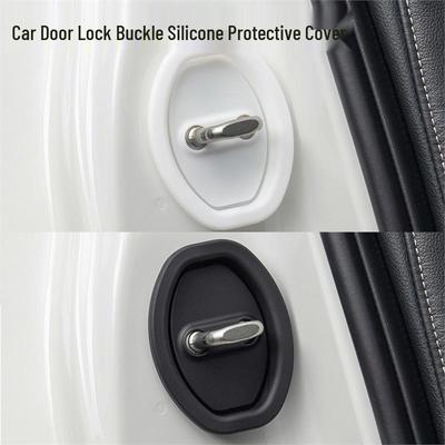Universal Silicone Car Door Lock Cover - Anti-rust, Silent, Interior Accessory