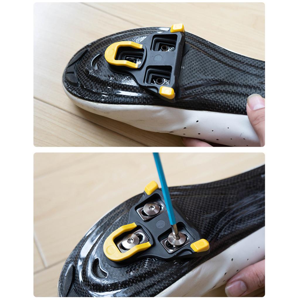 Road Bike Cleat Shim Kit, Cleat Spacer Set with M5 Screws for SPD-SL Cleats, Leg Length Discrepancy Correction