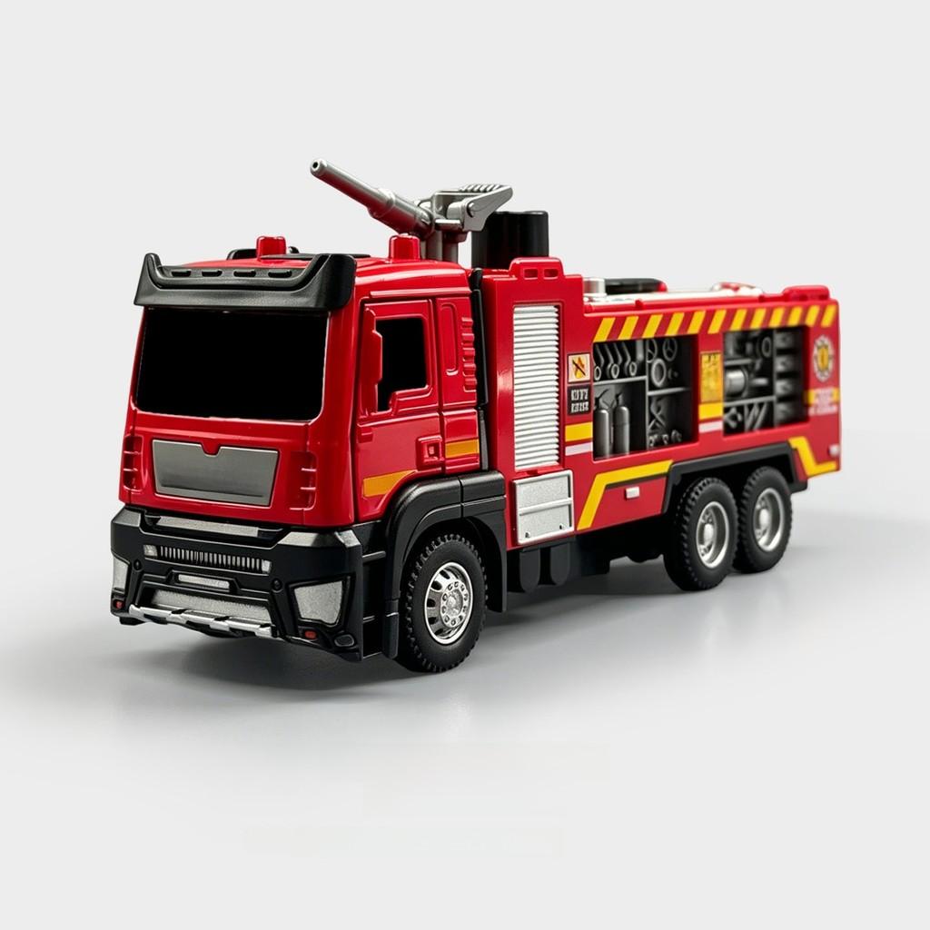 Plastic Water Truck Playset With Spray Function And Sound Effects For Children