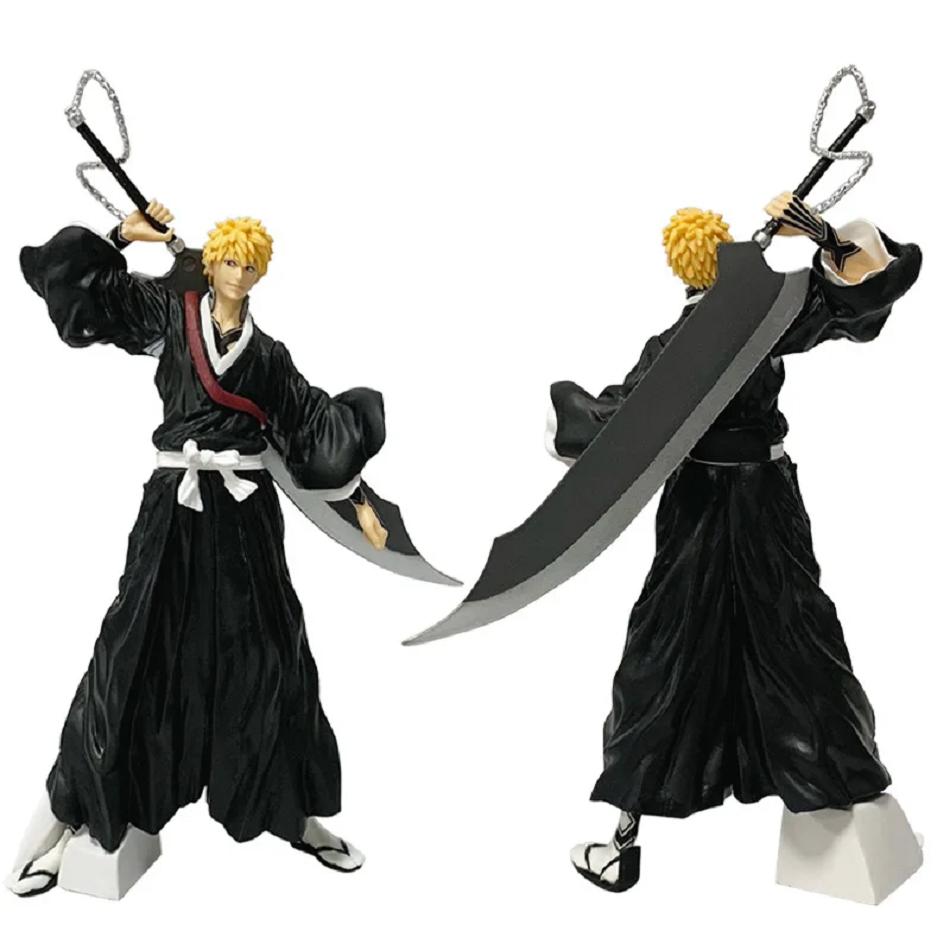 21cm Bleach Anime Figure Kurosaki Ichigo Action Figure Aizen Sousuke/Hitsugaya Toushirou Figurine PVC Model Collection Toy Gifts