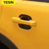 TESIN ABS Włókno Węglowe Zewnętrzna Nakładka Dekoracyjna na Miski Drzwiowe Listwy Naklejki Do Ford Bronco Sport 2022 Akcesoria Zewnętrzne Samochodowe
