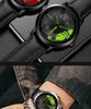Sanda Men's 1061 Waterproof Leather Strap Watch with Trendy Hollow Dial