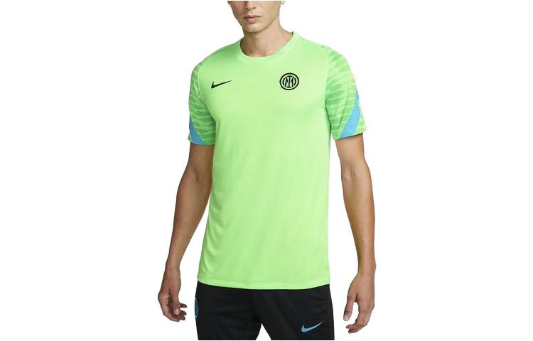 Nike T Shirts Men s Green Moderate Straight Fit DB6915-302 S