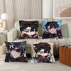 Kawaii Wriothesley Pillow Case Fashion Square Pillowcase Bedroom Sofa Room Ins Decoration Leisure
