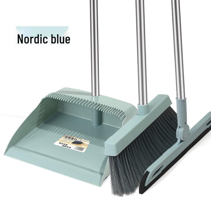 Ally Soft Bristle Broom and Dustpan Set