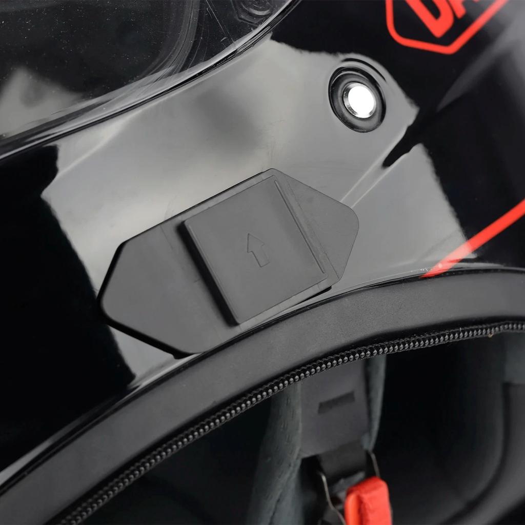 EJEAS V6 Pro+/V4 Plus Microphone Headset Type-C Plug Double-Sided Tape Base Mounting Clip Motorcycle Helmet Intercom Accessories