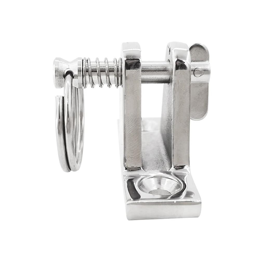 90° Boat Deck Hinge with Quick Release Pin and Ring 316 Stainless Steel Bimini Top Fitting Boat Hinge Mount Marine Accessories 7