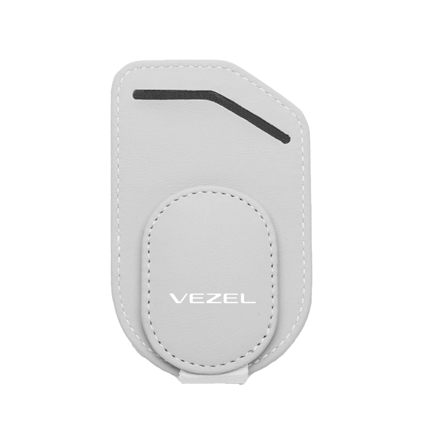 

VEZEL Sunglasses & Glasses Holder for Dedicated Cars | Premium Leather x Visor Attachment Medium серый