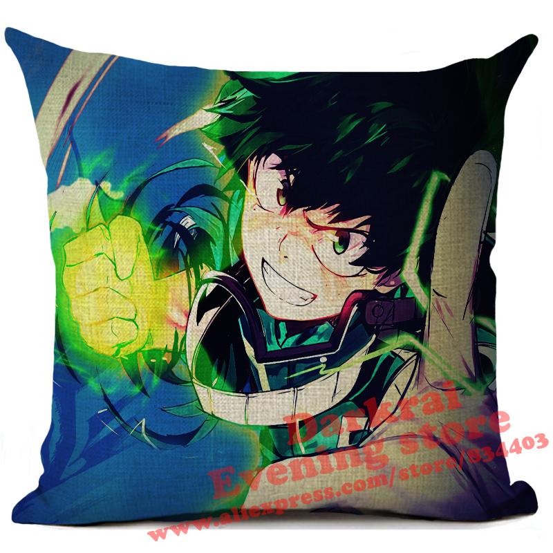 My Hero Academia Cushion Cover Cartoon Anime Throw Pillows Living Room Sofa Home Decoration Pillowcase
