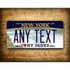 1 Stück Vintage New York Metallschild 6x12 Zoll Wasserdichte Blechplakette Wanddekoration