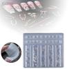 1 Stück Nail Art Form 3D Schnitzerei Gebogene Blume Perlenkette Form Hochtransparente Silikon Schablone Maniküre Dekorationen Nägel DIY