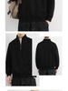 Herbst Neuankunft Übergröße Herren Stehkragen Übergroßer Cardigan Hoodie Jacke mit Lässiger Stimmung