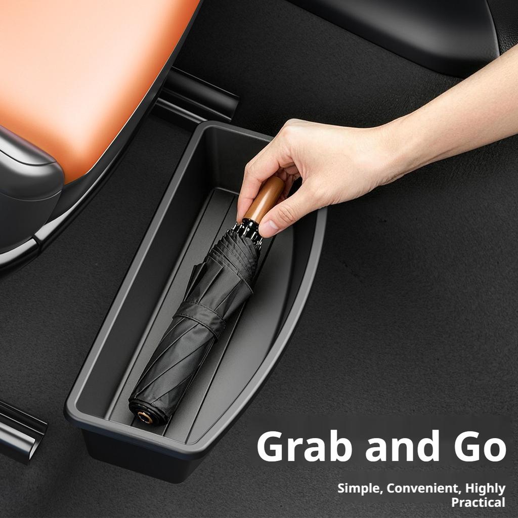 SEAMETAL Universal Car Under Seat Storage Box Hidden Organizer Bins Front Backseat Bag Trash Tray Accessories