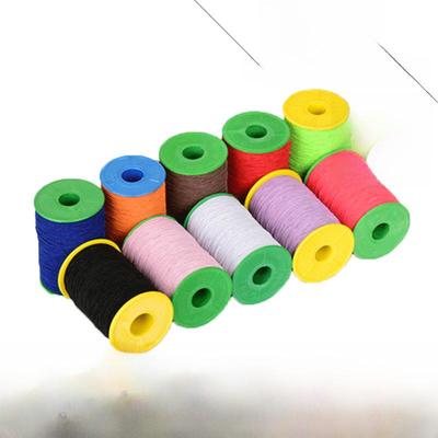 0.5mm Black & White Elastic Thread with Beads - Core-Spun Elastic Sewing Line