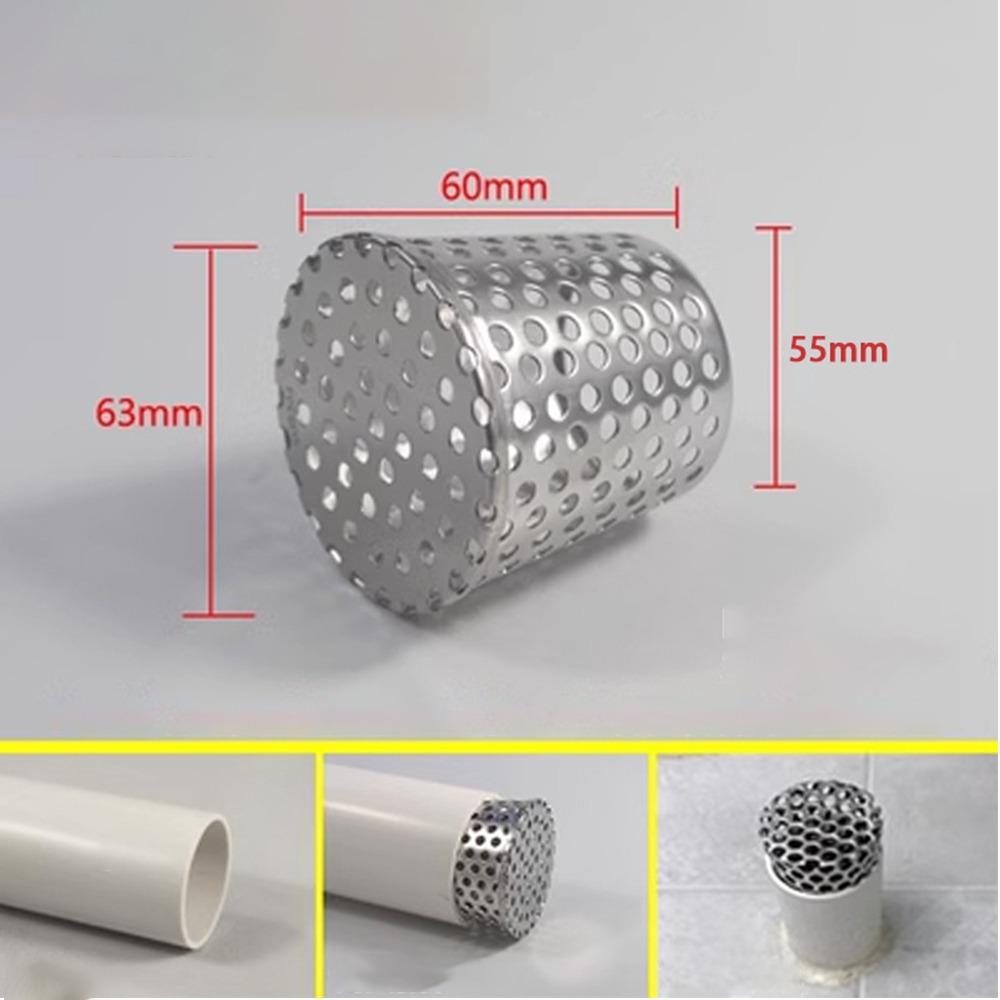 New Stainless Steel Anti Blocking Floor Drain Drainage Side Circular Gutter Guard Filter Screen Outdoor Tool