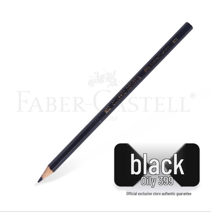 Faber-Castell Art Oil-Based Colored Pencils Set - Red, White, Black, and 60 Single and Complementary Colors.