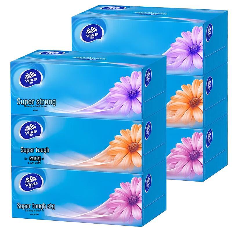Vinda Ultra-Tough 3-Ply Boxed Facial Tissues