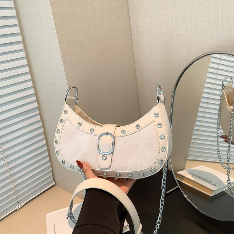 Handliche Mode Motorradstil Knödeltasche für Damen Sommer Neu Koreanische Ausgabe Trendig Vielseitig Lässig Publikum Crossbody