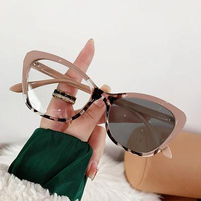 Kadın Kedi Gözü Mavi Işık Karşıtı Gözlükler Yeni Moda Gözlükler Unisex Retro Erkekler Renk Değişimi Bilgisayar Vintage Gözlükler