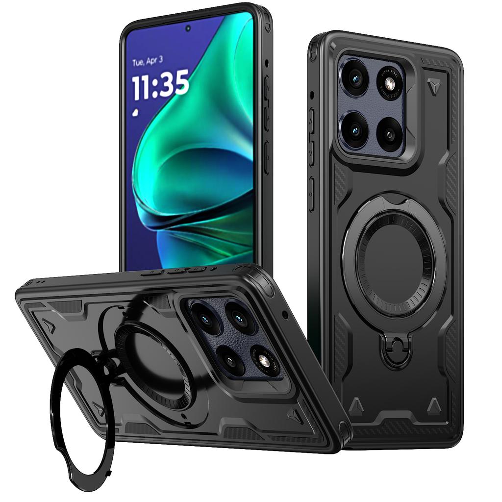 Armor Shockproof Case For Motorola Edge 60 Pro Fusion G Play 2026 Power Stylus 5G 2026 360° Rotating Magnetic Stand Back Cover