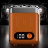 Men Electric Shaver IPX7 Waterproof Mini Pocket Size Shaver USB Rechargeable Cordless Rotary Shaver High-Speed Motor LED Display Portable Shaver