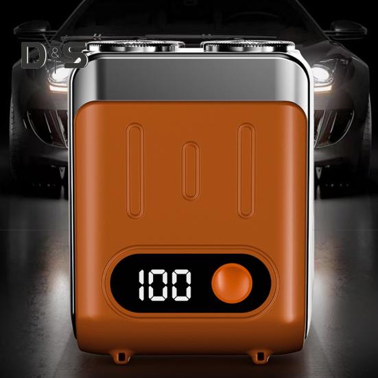 Men Electric Shaver IPX7 Waterproof Mini Pocket Size Shaver USB Rechargeable Cordless Rotary Shaver High-Speed Motor LED Display Portable Shaver