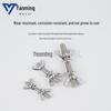 304 Stainless Steel Threaded Rod Set: Flat Washer, Hex Nut, Wing Nut, Butterfly Nut, Hand-Tightening Nut