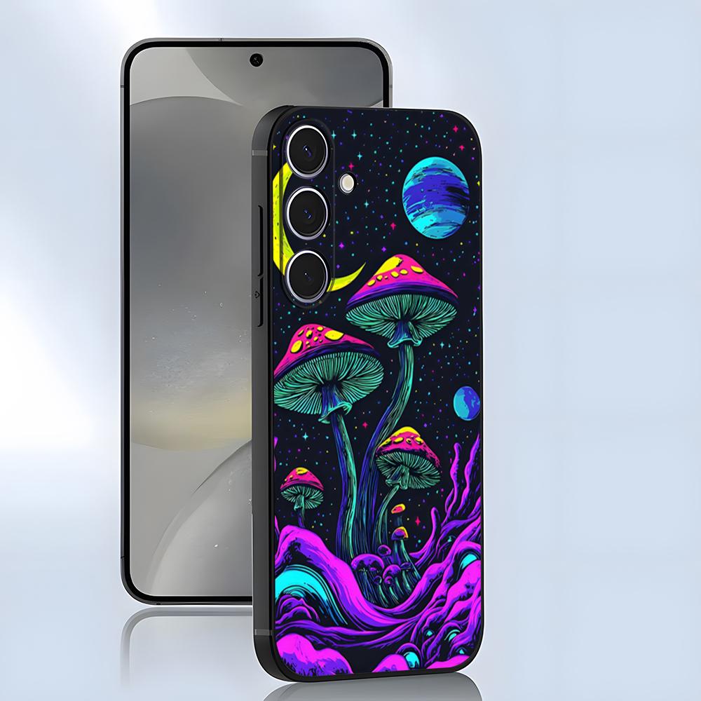 Colorful Mushroom Phone Case For Samsung A25 A13 A33 5G A54 A36 A35 A56 A52 A14 Shockproof Soft Cover
